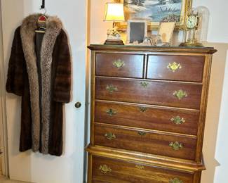 Cherry, Chest on Chest, 6 Drawer Chest, By Stanley