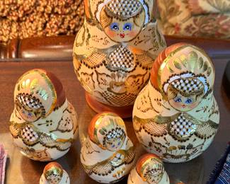 Set of 7, Nesting Dolls from The USSR