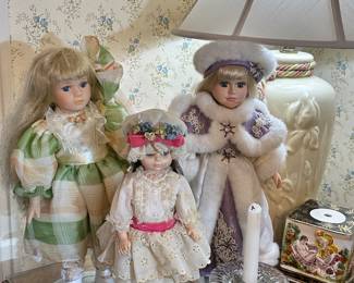 Some of the 30+ Collector Dolls