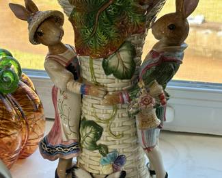 Fitz & Floyd Bunny Vase