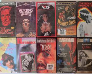 Lot# 29  Collection of 90 X factory sealed VHS tapes  All for          $ 100.00