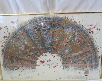 Lot#  22   Vintage William Gatewood signed litho art - Spring Fan                                                      $ 100.00