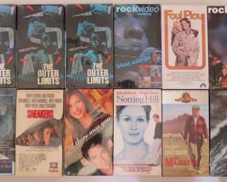 Lot# 29  Collection of 90 X factory sealed VHS tapes  All for          $ 100.00