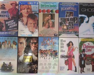 Lot# 29  Collection of 90 X factory sealed VHS tapes  All for          $ 100.00