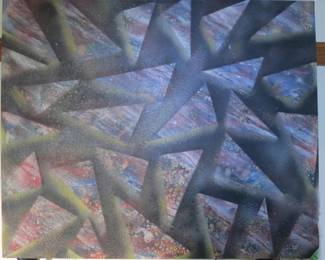 Lot#  60  Local Chicago Artist Original  Jeff Foley / On  46” X 38” Canvas                                        $ 500.00
