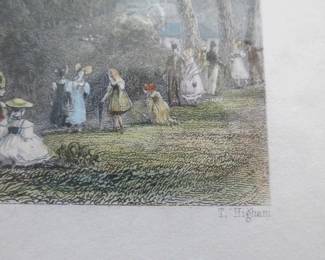 Lot#  25  Engrawing by T.Highman 1836        $   35.00                                                                 