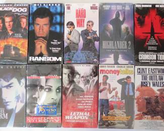 Lot# 29  Collection of 90 X factory sealed VHS tapes  All for          $ 100.00