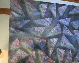 Lot#  60  Local Chicago Artist Original  Jeff Foley / On  46” X 38” Canvas                                        $ 500.00