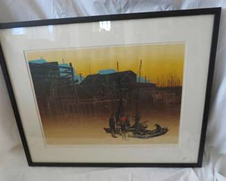 Lot#  18   Elton Bennett Serigraph "The Returning."  signed                        $ 225.00