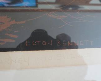 Lot#  17   Elton Bennett “Journey Into Silence” Signed                                                                        $ 225.00