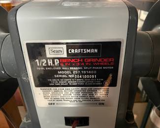 Craftsman Bench Grinder