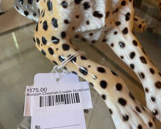 Ronzan Cheetah Couple Sculpture