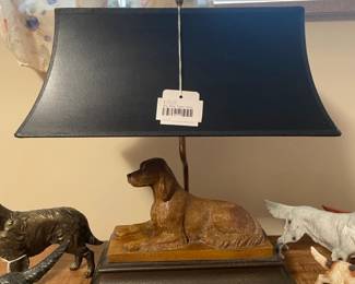 Vintage Dog Table Lamp