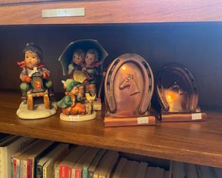 Hummel figurines, Copper horseshoe bookends
