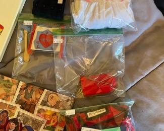 Doll accessories, Kirsten's spoon bag, Kirsten's summer outfit