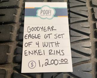 Goodyear Eagle GT Set of 4 with Enkei rims