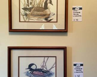 Nancy Shumaker Pallan framed lithographs