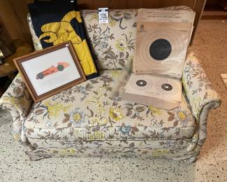 Vintage floral loveseat