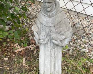 Cement outdoor statues