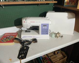Singer Fashion Made sewing machine, Vintage cap gun and holster