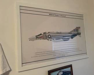 Framed McDonnell- Douglas F-4 Phantom II