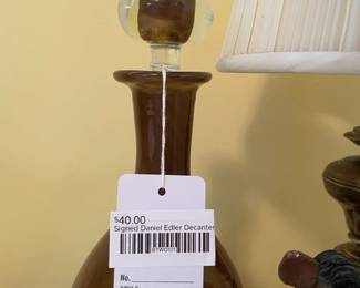 Signed Daniel Edler Decanter