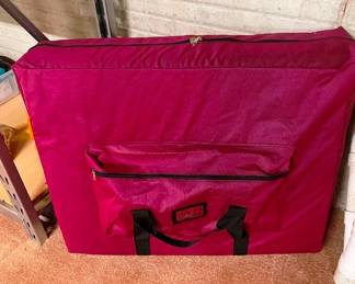 This is a portable massage table