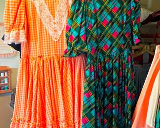 Vintage square dance dresses