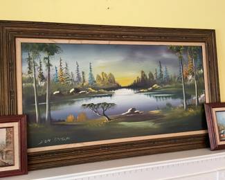 Large oil on canvas, listed artist "Don Dyson"