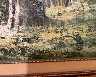 Oil on canvas, listed artist " C Karton"