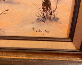 Listed artist oil on canvas, " Macloskey"