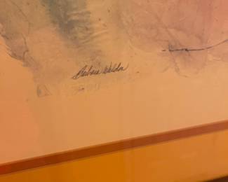 Listed artist print, "Barbara Weldon"