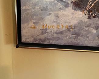 Oil on canvas, listed artist " Segundo Huertas"