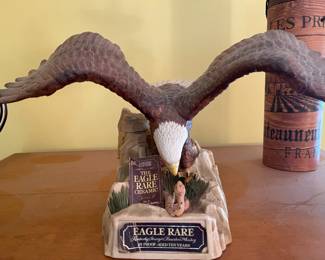Eagle Rare sealed first series decanter, mid 1980's. Selling for  the collectible porcelain decanter.