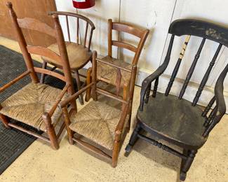 Vintage Child Rocking Chairs / Chairs 