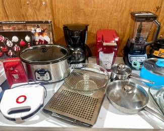 Pots and pans, small appliances