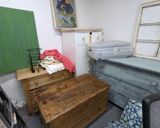 Multiple wood dressers
Storage containers 
Serveware
