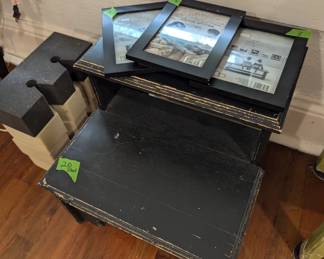 Tiered end table
Side table
Accent table 

Frames
Home decor 