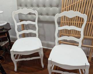 Pair of dining chairs 