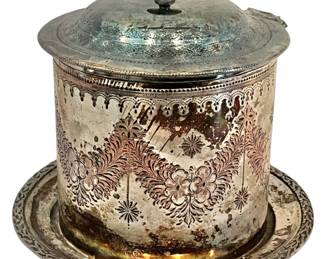 Antique Victorian Footed Silverplate 