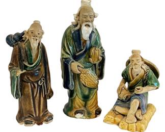 Vintage Shiwan Chinese Mud Man Glazed 