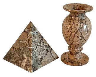 Gorgeous Marble Vase Pyramid 
