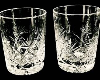 Cut Crystal Hiball Glasses 