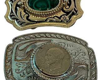 Two Belt Buckles 