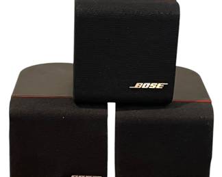Three Bose Cube Speakers 