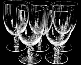 J G Durand Crystal Goblets 