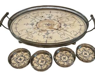Villeroy Boch Dresden Tray  Coasters 