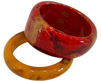 Vintage Lucite or Bakelite Bracelets 