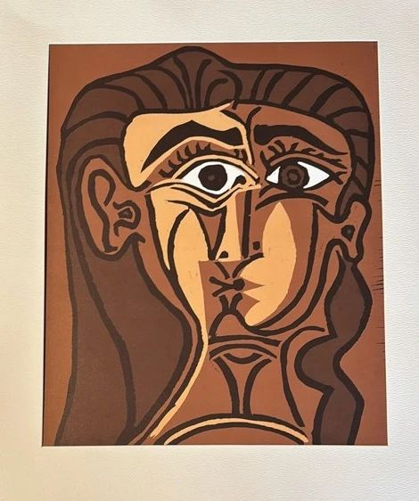 Picasso Head Of A Woman Linocut