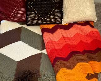 Knitted And Crochet Blankets And Pillows